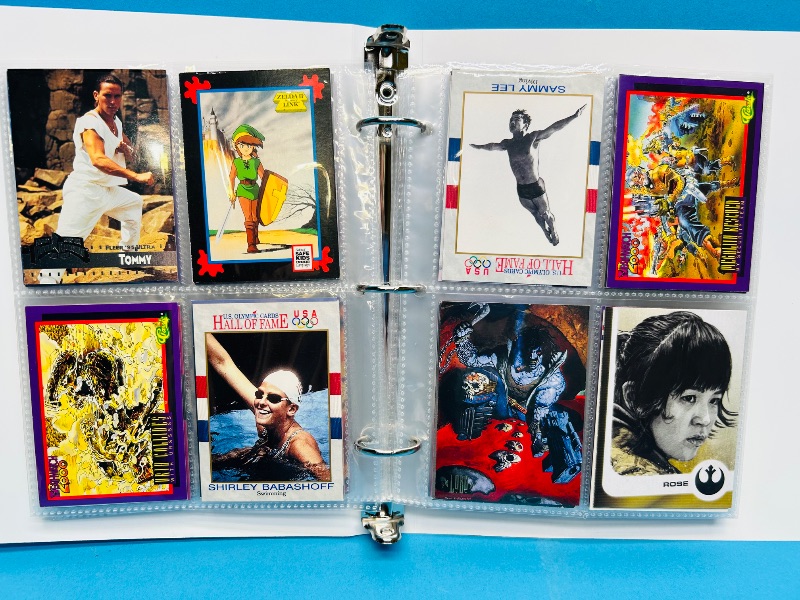 Photo 1 of 593381… final sale no returns/refunds-160 mixed character /trading cards in binder 