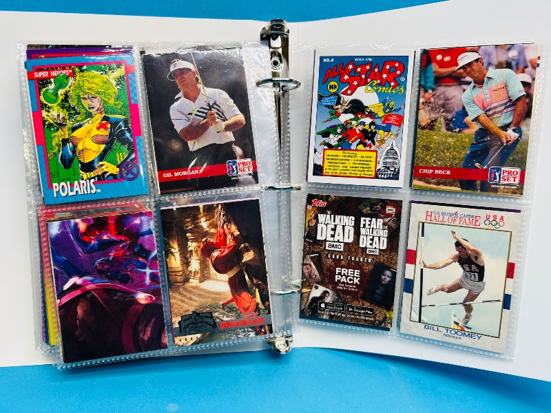 Photo 1 of 593381… final sale no returns/refunds-160 mixed character /trading cards in binder 