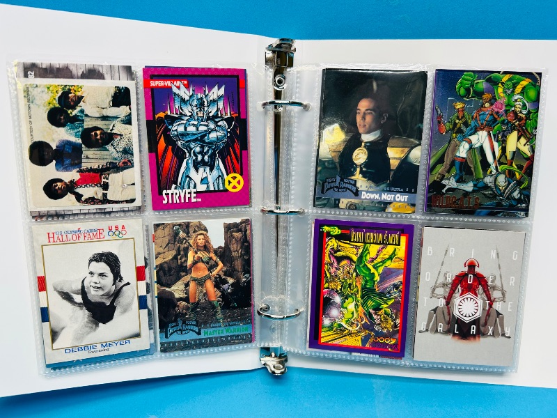 Photo 1 of 593381… final sale no returns/refunds-160 mixed character /trading cards in binder 