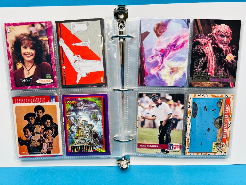 Photo 1 of 593381… final sale no returns/refunds-160 mixed character /trading cards in binder 