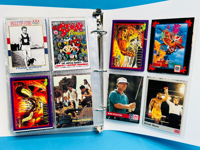 Photo 1 of 593381… final sale no returns/refunds-160 mixed character /trading cards in binder 