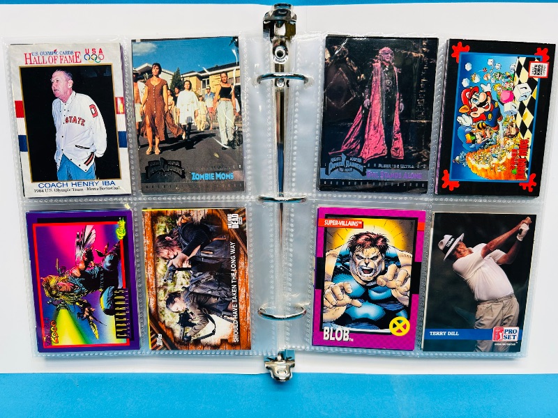 Photo 1 of 593381… final sale no returns/refunds-160 mixed character /trading cards in binder 