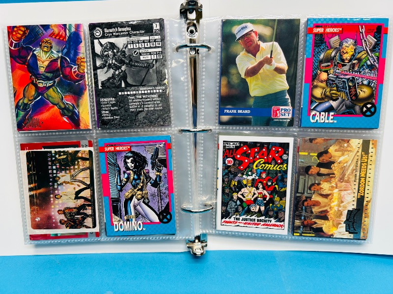 Photo 1 of 593381… final sale no returns/refunds-160 mixed character /trading cards in binder 