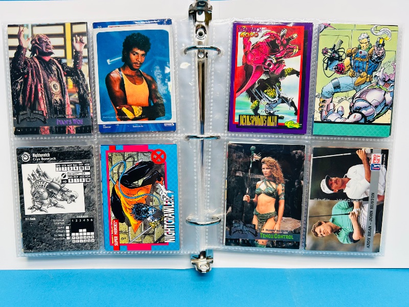 Photo 1 of 593381… final sale no returns/refunds-160 mixed character /trading cards in binder 