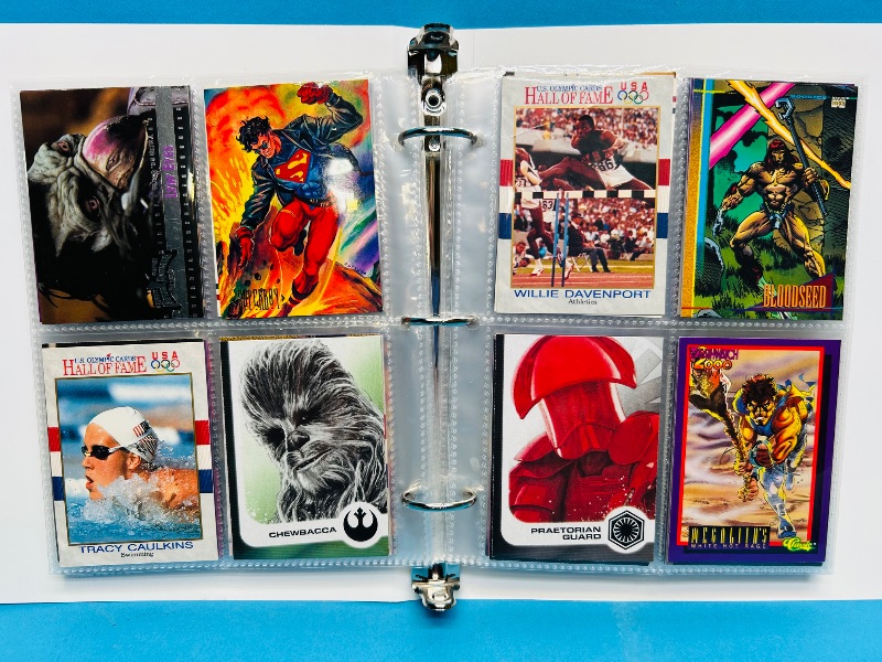 Photo 1 of 593381… final sale no returns/refunds-160 mixed character /trading cards in binder 