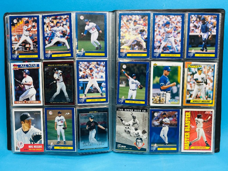 Photo 1 of 593392… final sale no returns/refunds-180 mixed baseball cards in binder