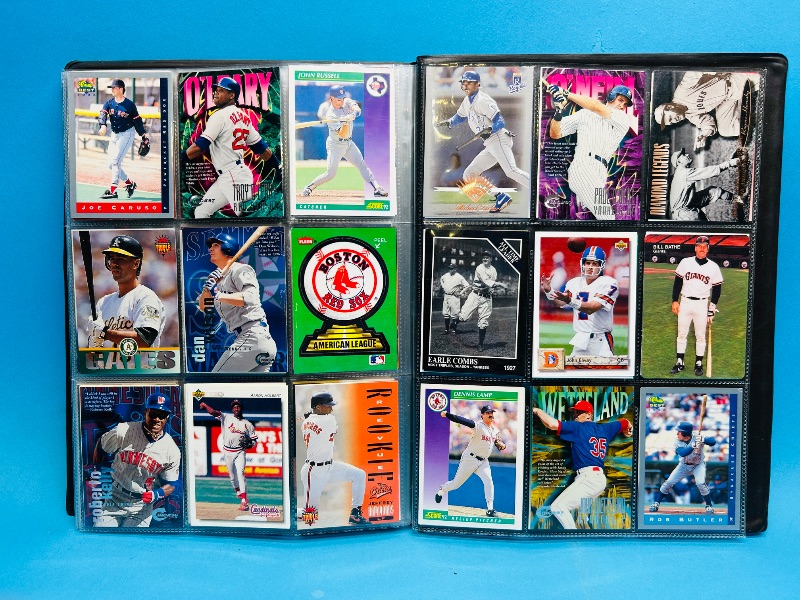 Photo 1 of 593392… final sale no returns/refunds-180 mixed baseball cards in binder