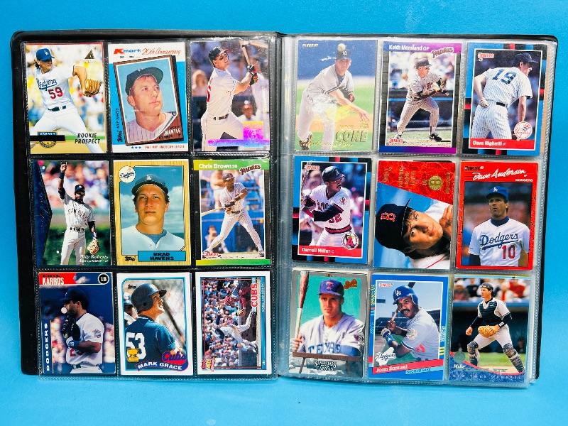 Photo 1 of 593392… final sale no returns/refunds-180 mixed baseball cards in binder