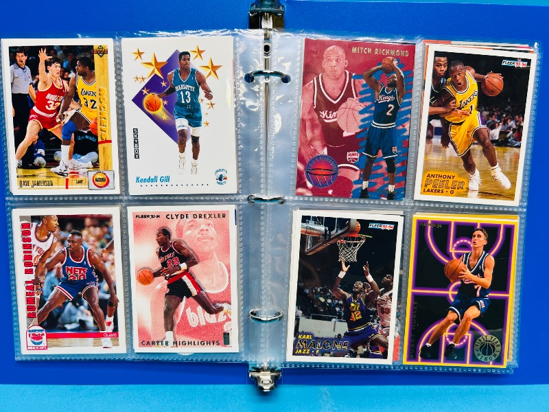 Photo 1 of 593393… final sale no returns/refunds-112 mixed basketball cards in binder
