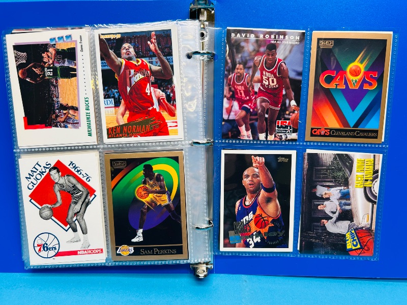 Photo 1 of 593393… final sale no returns/refunds-112 mixed basketball cards in binder