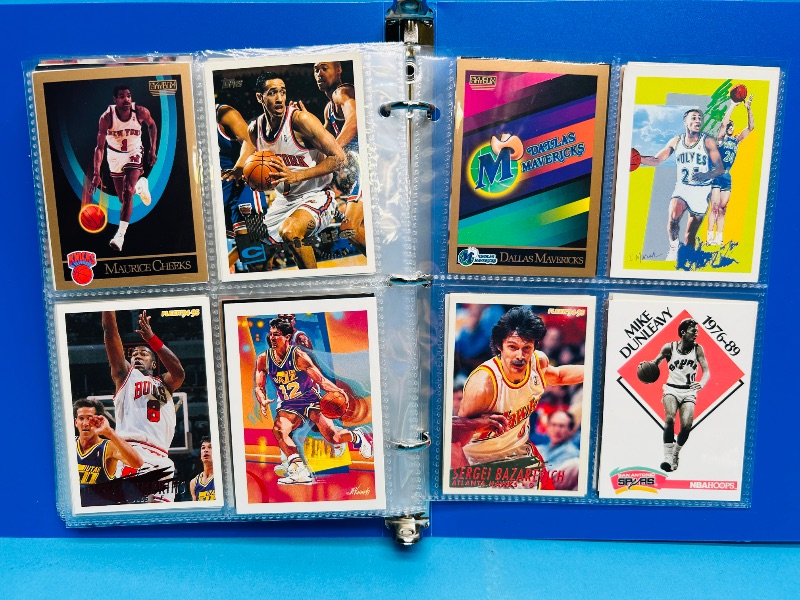 Photo 1 of 593393… final sale no returns/refunds-112 mixed basketball cards in binder