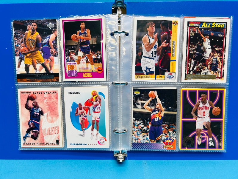Photo 1 of 593393… final sale no returns/refunds-112 mixed basketball cards in binder