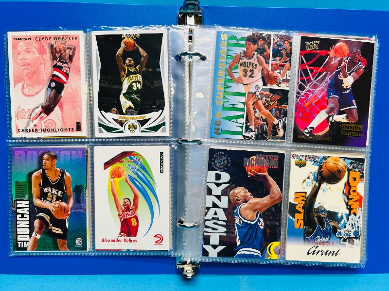 Photo 1 of 593393… final sale no returns/refunds-112 mixed basketball cards in binder