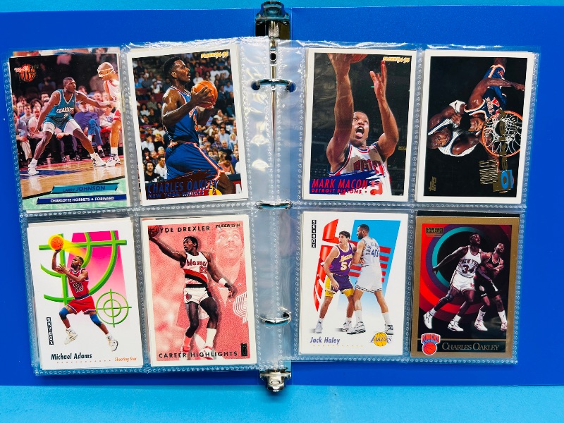 Photo 1 of 593393… final sale no returns/refunds-112 mixed basketball cards in binder