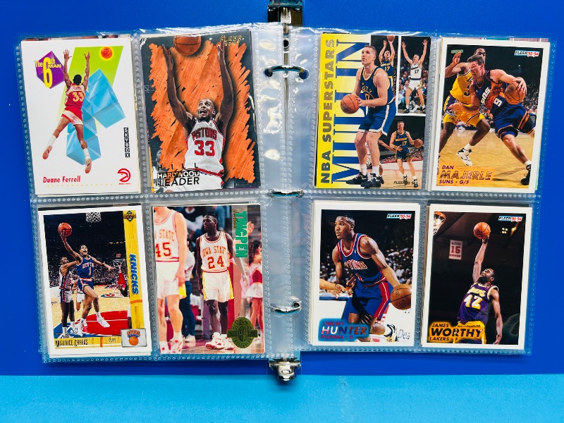 Photo 1 of 593393… final sale no returns/refunds-112 mixed basketball cards in binder