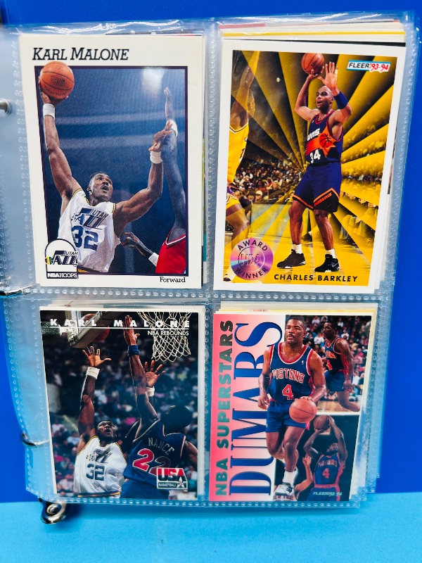 Photo 1 of 593393… final sale no returns/refunds-112 mixed basketball cards in binder