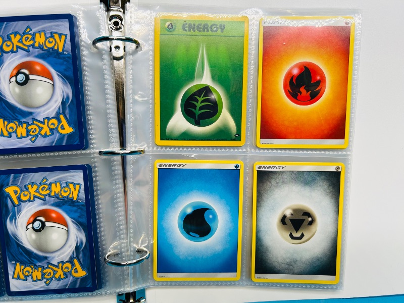 Photo 1 of 593394…  final sale no returns/refunds-60 mixed Pokemon Energy cards in binder