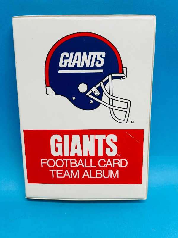 Photo 1 of 593395…  final sale no returns/refunds-96 mixed New York Giants cards in binder