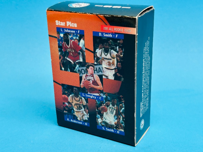 Photo 1 of 593396…1991 basketball pro prospects complete 72 card set