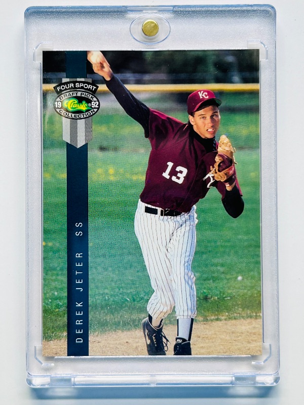 Photo 1 of 593402…Rookie Derek Jeter card 231 in hard plastic case