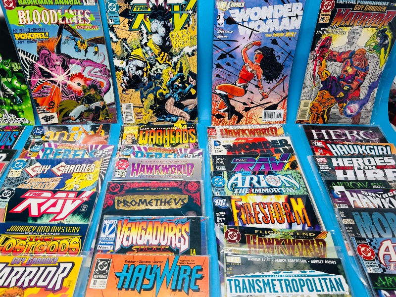 Photo 1 of 593417…final sale no returns/refunds-40+ comics in plastic sleeves 