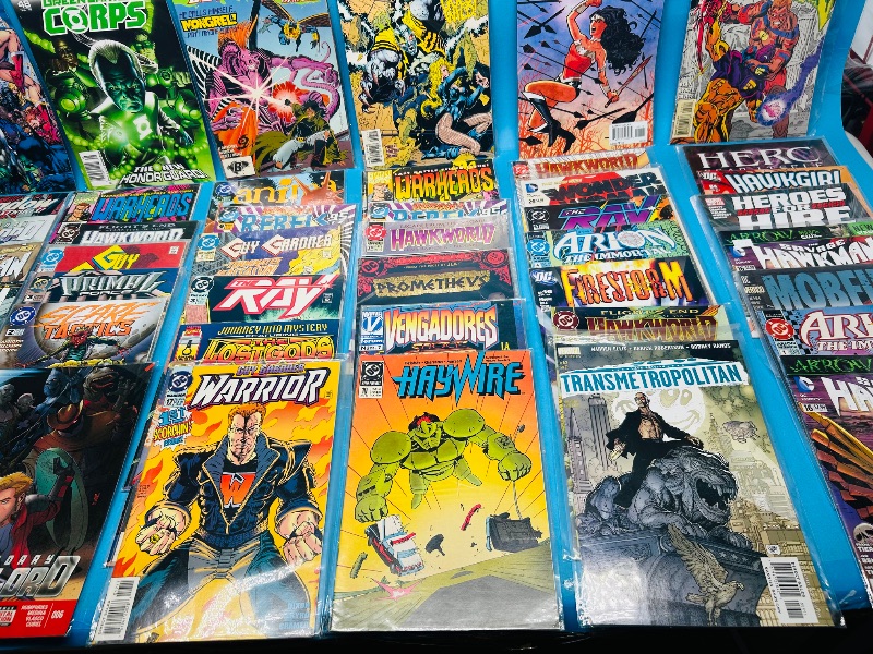 Photo 1 of 593417…final sale no returns/refunds-40+ comics in plastic sleeves 