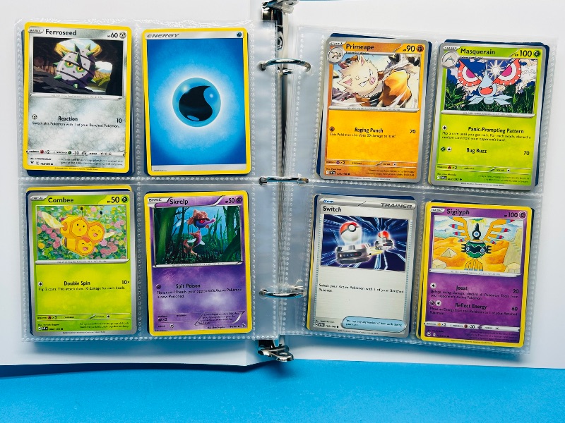 Photo 1 of 593418…final sale no returns/refunds-160 mixed Pokemon cards in binder