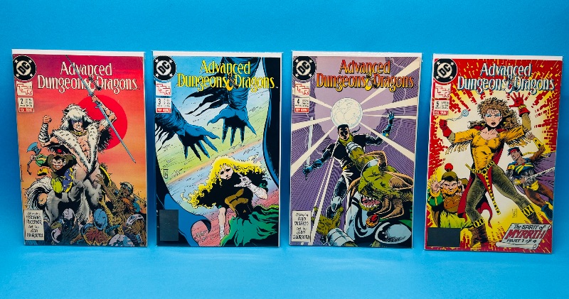 Photo 1 of 593422…4 advanced Dungeons & Dragons  comics in plastic sleeves 