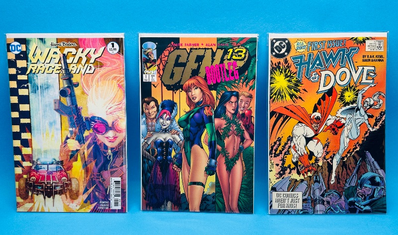 Photo 1 of 593424…3  #1 comics in plastic sleeves 