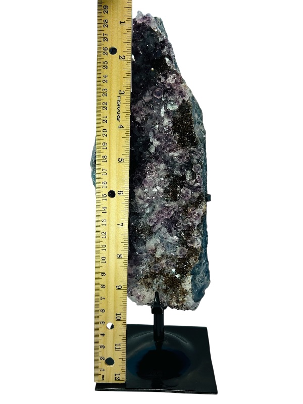 Photo 1 of 593458…huge 12” amethyst crystal rock on stand- height includes display stand 