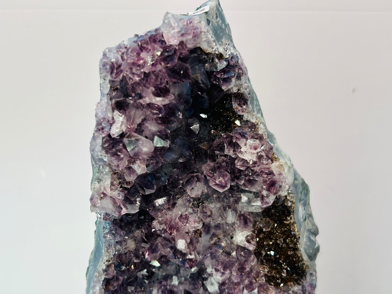 Photo 1 of 593458…huge 12” amethyst crystal rock on stand- height includes display stand 