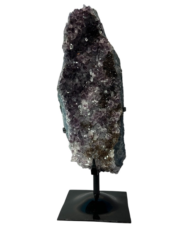 Photo 1 of 593458…huge 12” amethyst crystal rock on stand- height includes display stand