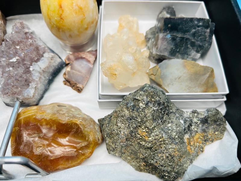 Photo 1 of 593461…rock collection- amethyst, crystal, pyrite, agates and more