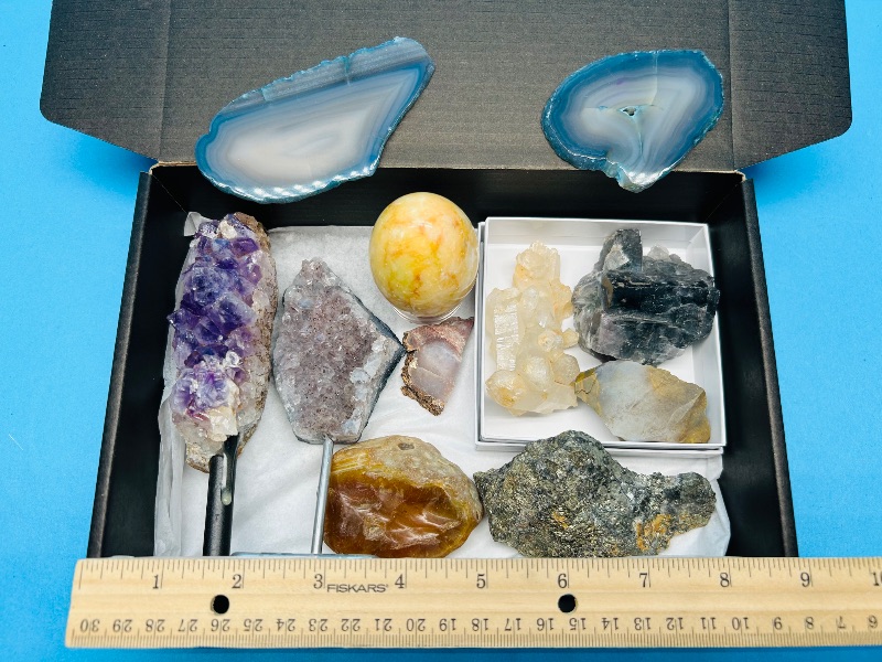 Photo 1 of 593461…rock collection- amethyst, crystal, pyrite, agates and more