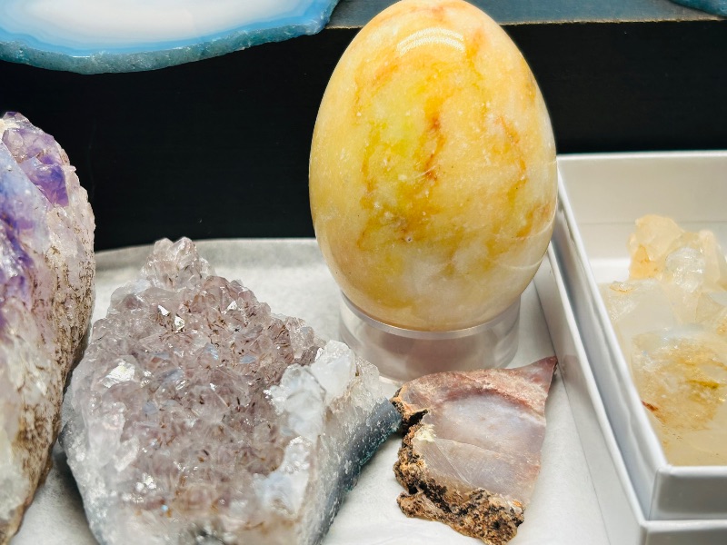 Photo 1 of 593461…rock collection- amethyst, crystal, pyrite, agates and more
