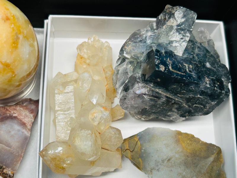 Photo 1 of 593461…rock collection- amethyst, crystal, pyrite, agates and more