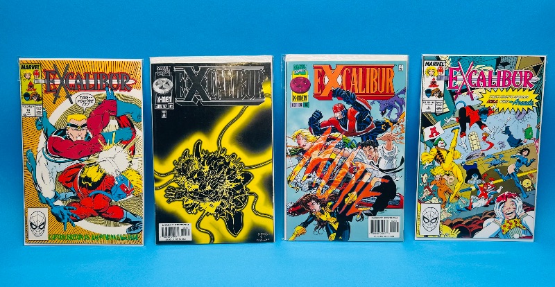 Photo 1 of 593496…4 Excalibur comics in plastic sleeves 