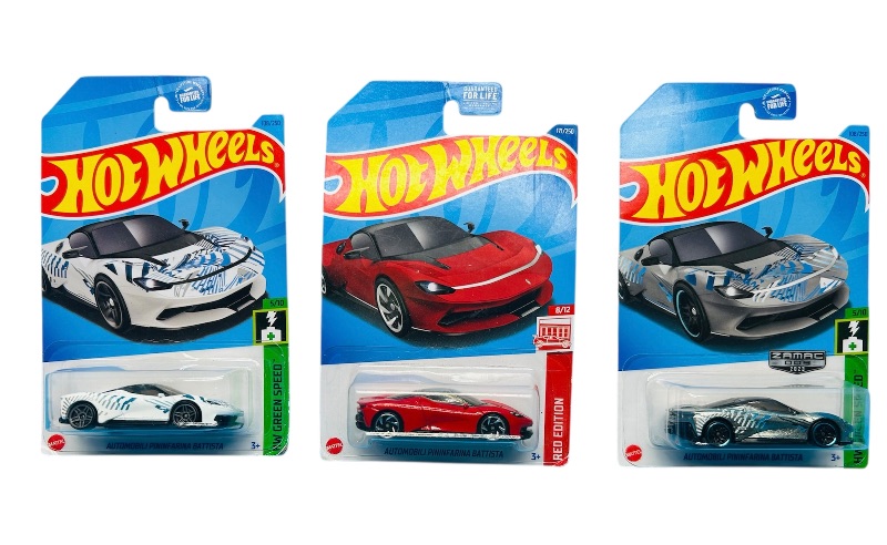 Photo 1 of 593502… 3 hot wheels die cast Battista cars 