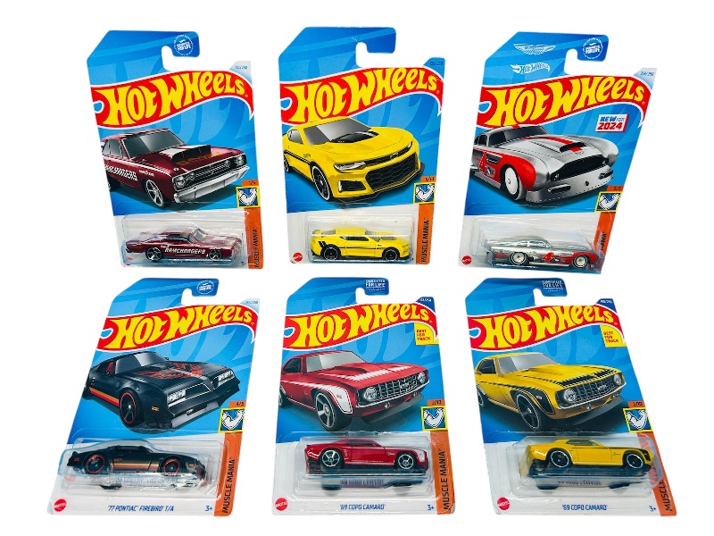 Photo 1 of 593509…6  hot wheels die cast muscle cars