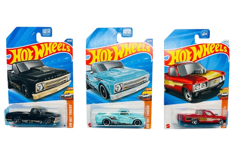 Photo 1 of 593510…3  hot wheels die cast chevy trucks 