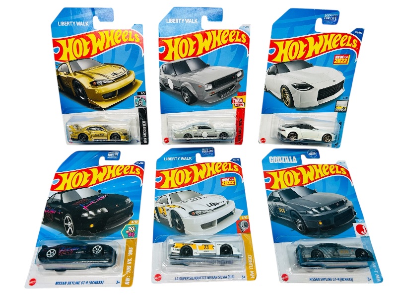 Photo 1 of 593517…6  hot wheels die cast Nissan cars