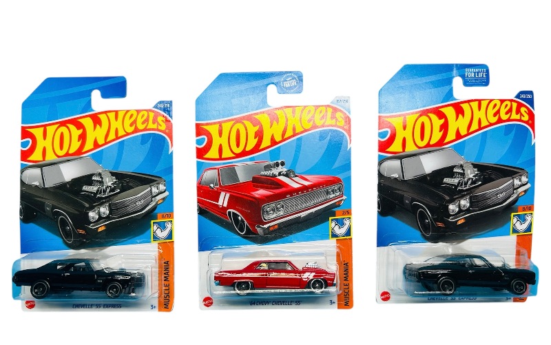 Photo 1 of 593522…3  hot wheels die cast Chevelle cars