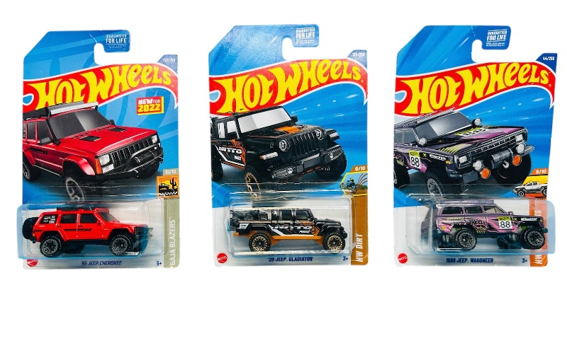 Photo 1 of 593528…3  hot wheels die cast Jeeps