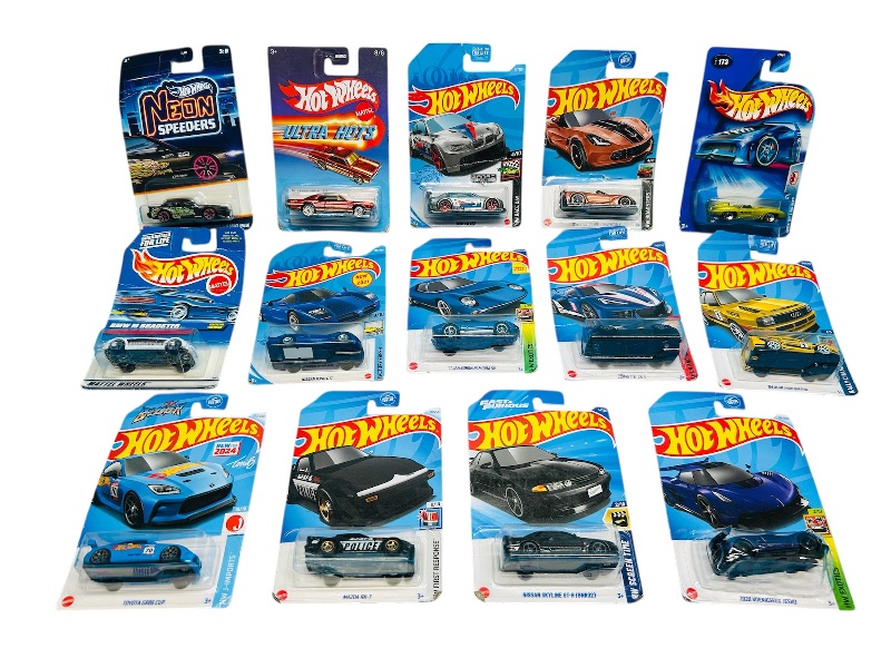 Photo 1 of 593530…final sale no returns/refunds-damaged packages 14 hot wheels die cast cars 