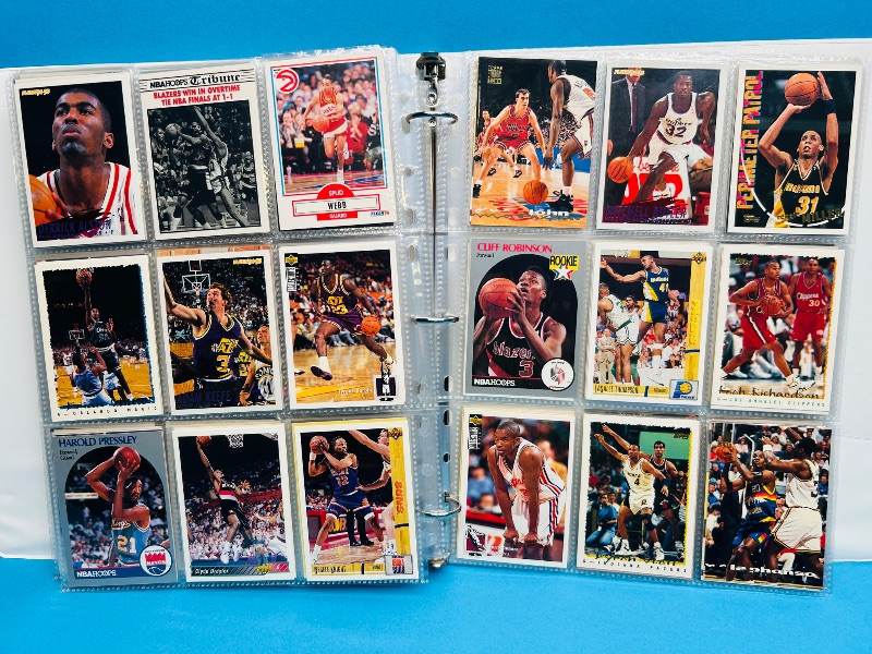 Photo 1 of 593532… final sale no returns/refunds-360 mixed basketball cards in binder 