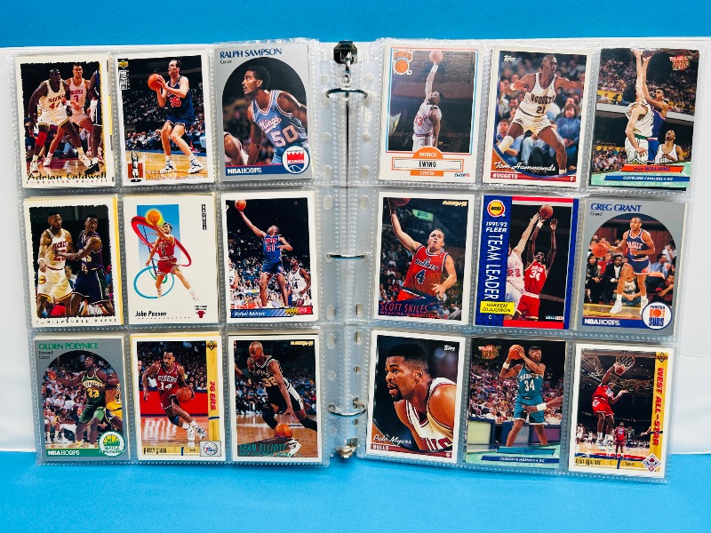 Photo 1 of 593532… final sale no returns/refunds-360 mixed basketball cards in binder 