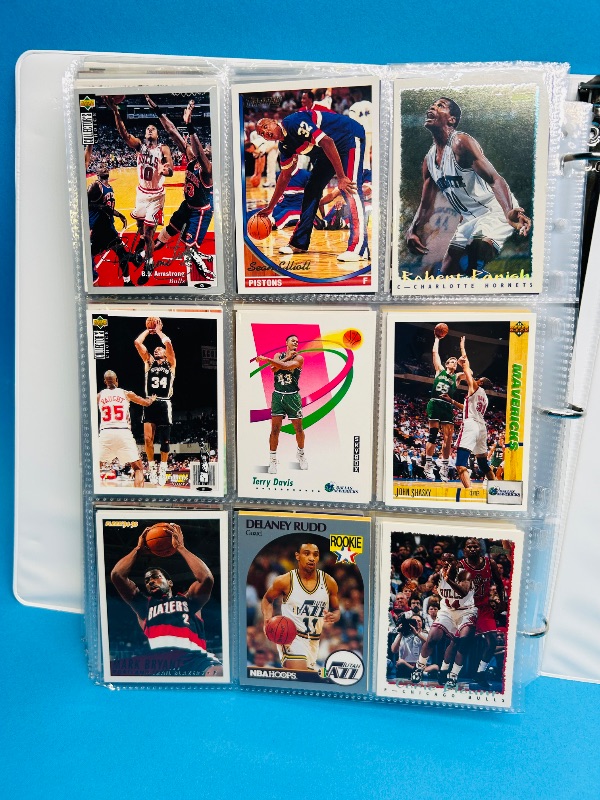 Photo 1 of 593532… final sale no returns/refunds-360 mixed basketball cards in binder 