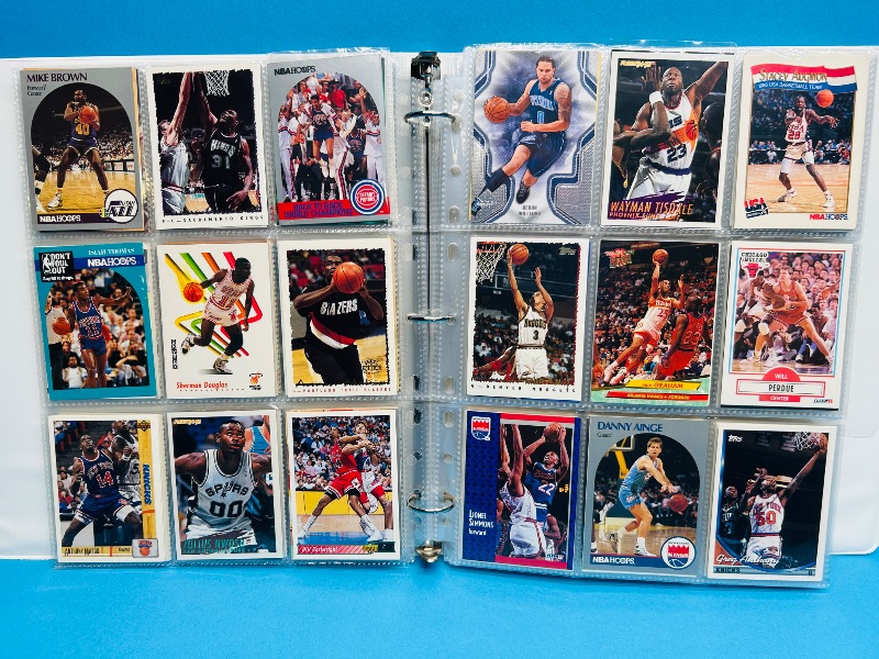 Photo 1 of 593532… final sale no returns/refunds-360 mixed basketball cards in binder 