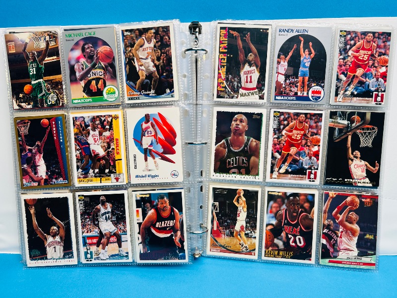 Photo 1 of 593532… final sale no returns/refunds-360 mixed basketball cards in binder 