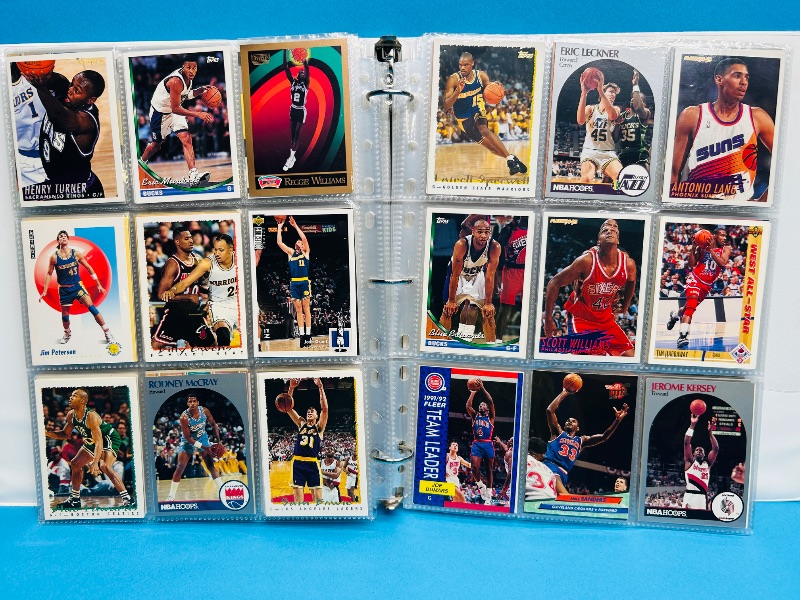 Photo 1 of 593532… final sale no returns/refunds-360 mixed basketball cards in binder 
